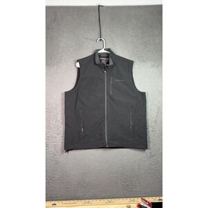 Hawke & Co Vest Mens XL Black Performance Softshell Zipper Pockets Outdoor